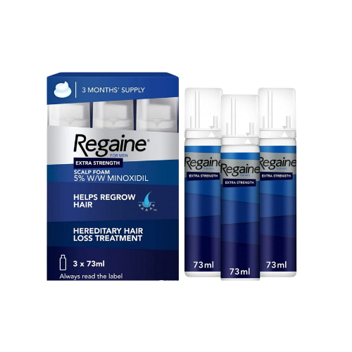 Regaine for Men Extra Strength Scalp Foam - 73ml - 3 Pack (3 Month Supply)